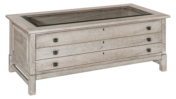 Bob Timberlake Greystone Rectangle Glass Top Table